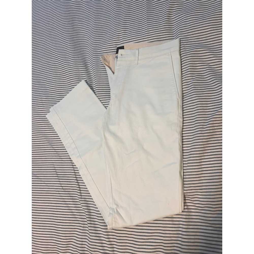 J.Crew 484 Slim Stretch Chino Pants Mens 29x32 White Cotton Trousers NEW